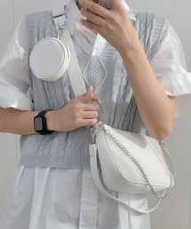 ☆人気☆【 】☆CKJ チェーンポーチトートバッグ☆ CALVIN KLEIN】◇CKJ チェーンポーチトートバッグ◇送料無料