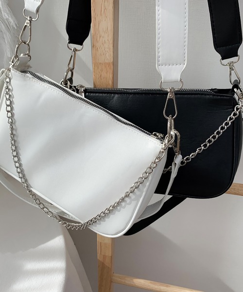 cream creme トートバッグ ポーチツキチェーンショルダーバッグ