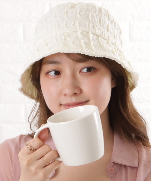 Lace Ladies 帽子 ハット くしゅデザインバケットハット
