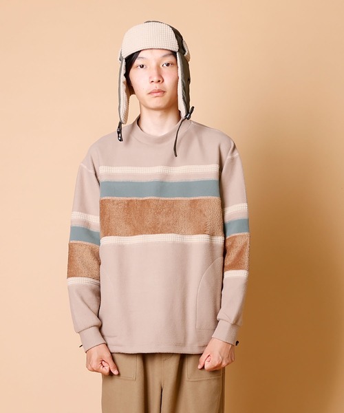 BURLAP OUTFITTER（バーラップアウトフィッター） RUGBY STRIPE FLEECE