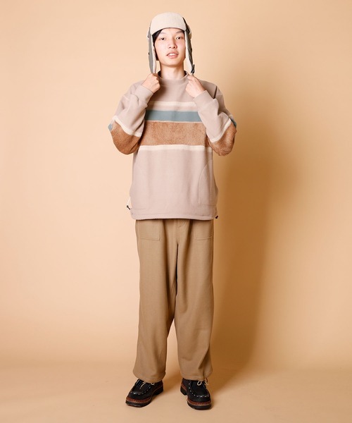 BURLAP OUTFITTER（バーラップアウトフィッター） RUGBY STRIPE FLEECE