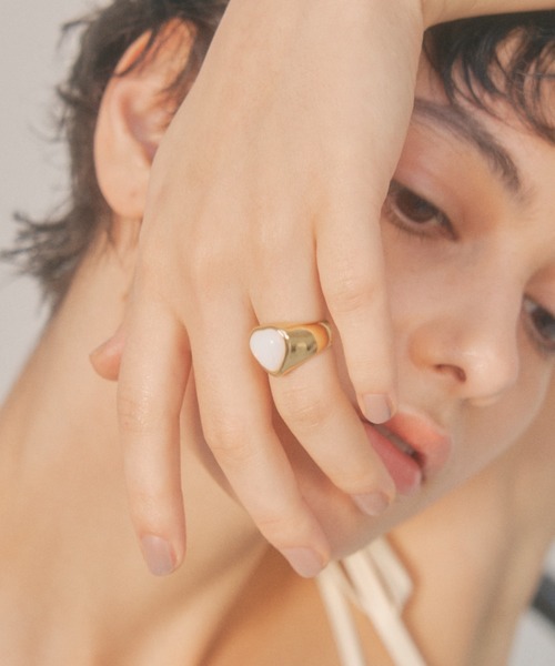 指輪・リング Numbering Wavy Heart Ring #8409 5BNY877 Wavy Heart Ring | Gold plated | Pandora US