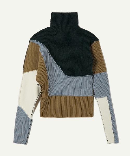 leinwande（ラインヴァンド） ニット セーター Patchwork Asymmetry