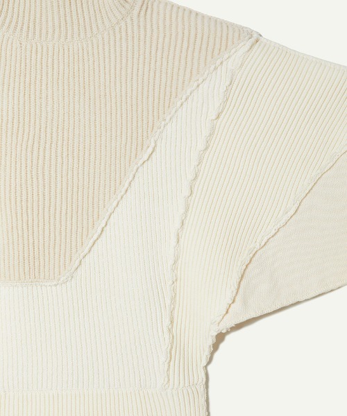 leinwande ニット セーター Patchwork Asymmetry Top レディース