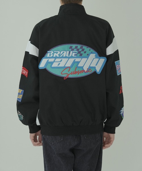 improves ブルゾン アウター ワッペン加工 レーシングジャケット