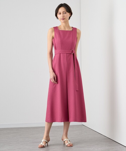 アナイ　リネン調オックスノースリワンピース ANAYI ワンピース リネン調オックスノースリ : ZOZOTOWN Yahoo!店