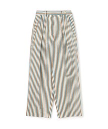 BACCA パンツ ウォッシャーシルク ギャザードワイドパンツ
