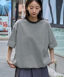 tシャツ ドローコード オーバーサイズボーダー半袖リンガーTシャツ レディース メンズ｜ZOZOTOWN Yahoo!店