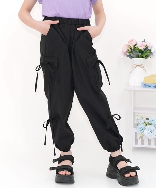 Bee des パンツ サイドリボンカーゴパンツ キッズ 子供服 女の子