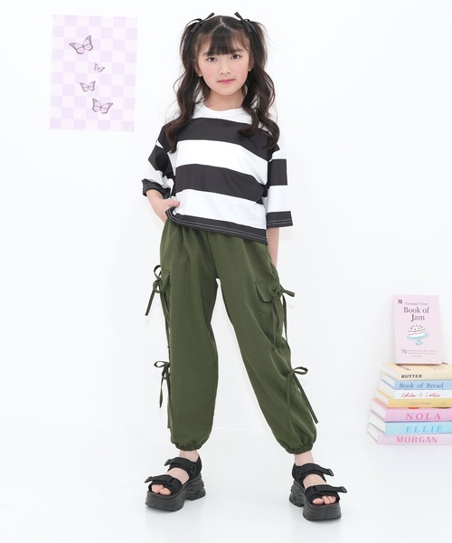 Bee des パンツ サイドリボンカーゴパンツ キッズ 子供服 女の子