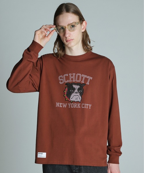 Schott N.Y.C（ショット） tシャツ Schott/ショット/COLOR FLOCKY