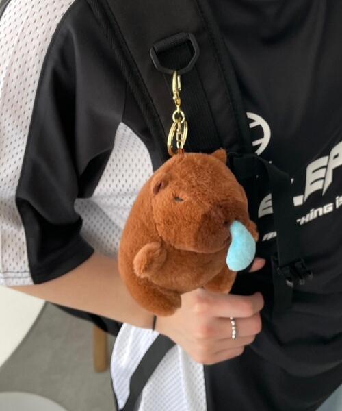 WEGO（ウィゴー） キーホルダー WEGO/カピバラぬいぐるみキーホルダー