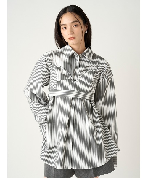 FRAY I.D ビスチェコンビシャツ FRAY I.D ブラウス シャツ ビスチェコンビシャツ レディース