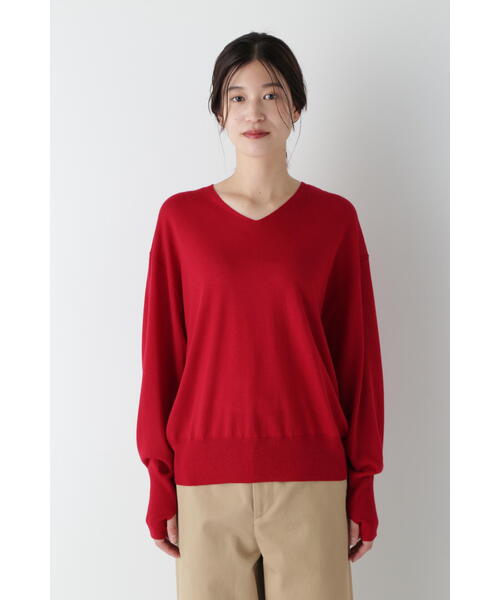 ヒューマンウーマン（human woman）/◆ベーシックVネックプルオーバー human woman（ヒューマンウーマン） ニット セーター ベーシックV