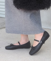 minia（ミニア） バレエシューズ パンプス ストラップバレエシューズ