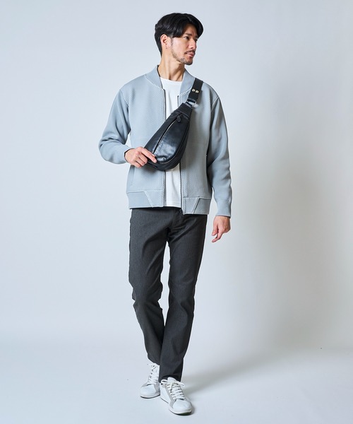 TETE HOMME ウエストポーチ レザーボディバッグ メンズ