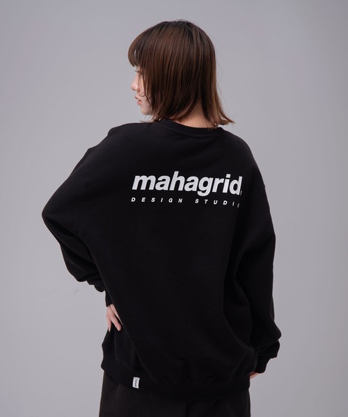 トレーナー スウェット 「mahagrid/マハグリッド」ORIGIN LOGO CREWNECK/オリジンロゴ クルーネックスウェットシャツ レディ mahagrid/マハグリッド』ORIGIN LOGO CREWNECK/オリジンロゴ