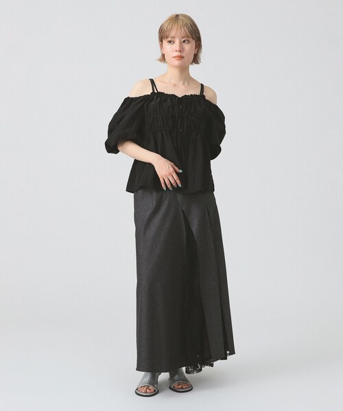 Ray BEAMS スカート デニム レース キリカエ : ZOZOTOWN Yahoo