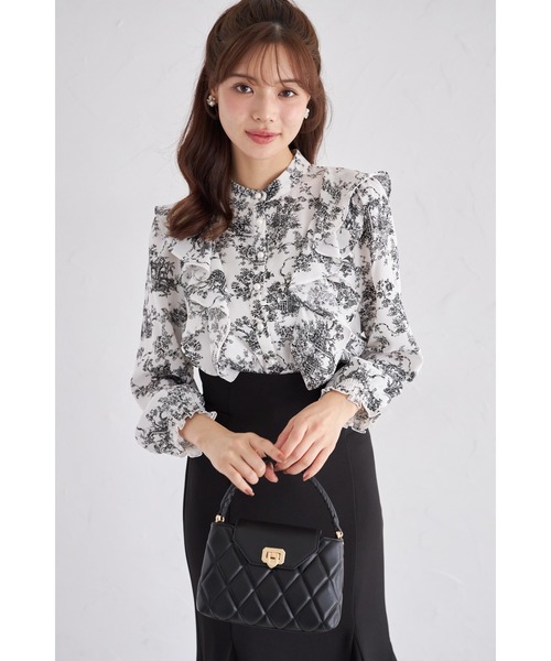 tocco closet（トッコ クローゼット） ブラウス シャツ ラッフルフリル