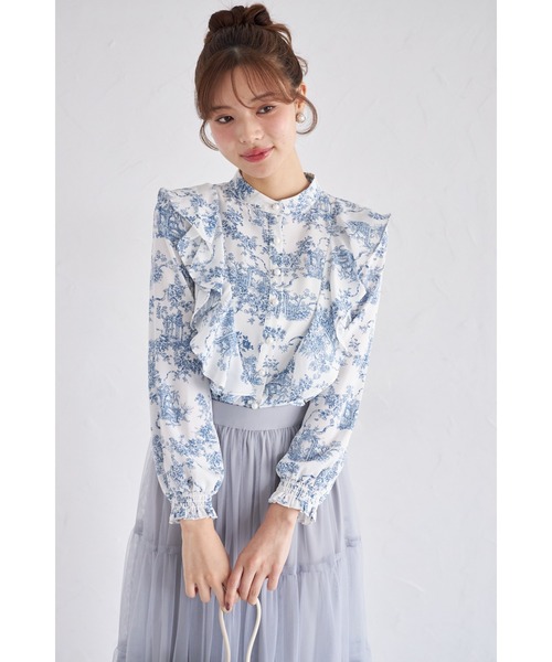 ☆ココっち出品です☆ tocco closet（トッコ クローゼット） ブラウス シャツ ラッフルフリル