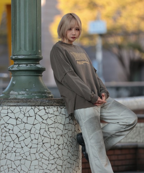 処分価格　新品未使用人気完売品シャツレイヤード ロングスリーブ Tシャツ セール】レイヤードロングスリーブTシャツ（Tシャツ/カットソー