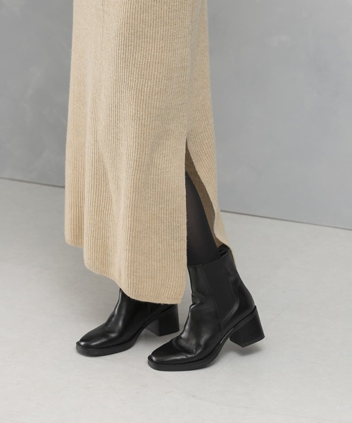 ワンピース ヤク混サイドスリット畦ニットワンピース : ZOZOTOWN Yahoo