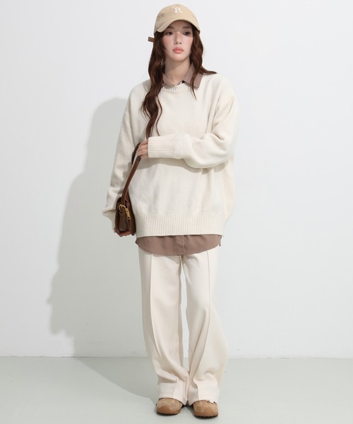 パンツ 「選べる丈・タイプ」ストレッチセンタープレスパンツ