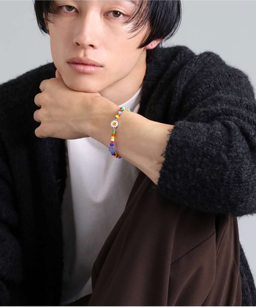 LION HEART（ライオンハート） ブレスレット “LEO”フラワービーズ