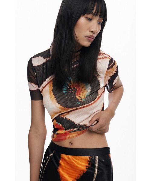 tシャツ TSARDINELACROIX Tバタフライウイング Tシャツ レディース