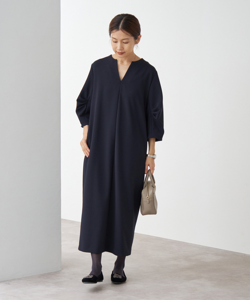 IENA（イエナ） ワンピース 「追加」タックスリーブワンピース
