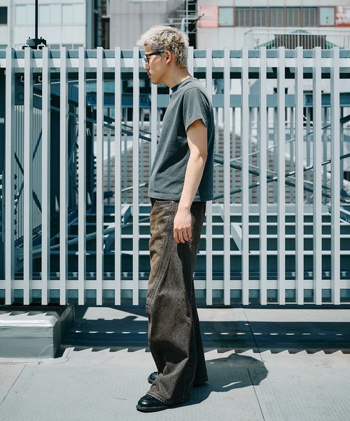 O別注　NVRFRGT 3D TWISTED WIDE LEG NVRFRGT ジーンズ 3D TWISTED WIDE LEG JEANS メンズ : ZOZOTOWN