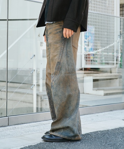 【O別注】NVRFRGT 3D TWISTED WIDE LEG JEANS NVRFRGT ジーンズ 3D TWISTED WIDE LEG JEANS メンズ : ZOZOTOWN