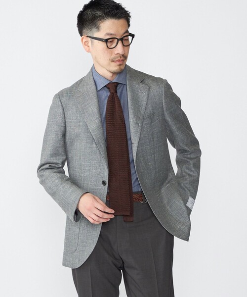 SHIPSシップス オリジナルスーツRINGJACKET製カノニコ生地44秋冬 SHIPSシップス オリジナルスーツRINGJACKET製カノニコ生地44秋冬