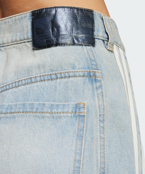 【adidas】W DENIM BANANA PT(ADILENIUM3) LIGHTDENIM 国内発送 adidas/アディダス ADILENIUM SEASON 3 BANANA FITTED WASHED