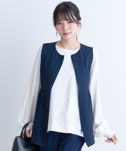 SweetMommy（スウィートマミー） セットアップ ペプラムジレ×センター