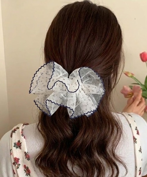 シュシュ 小花柄バイカラーパイピングBIGシュシュ : ZOZOTOWN Yahoo!店