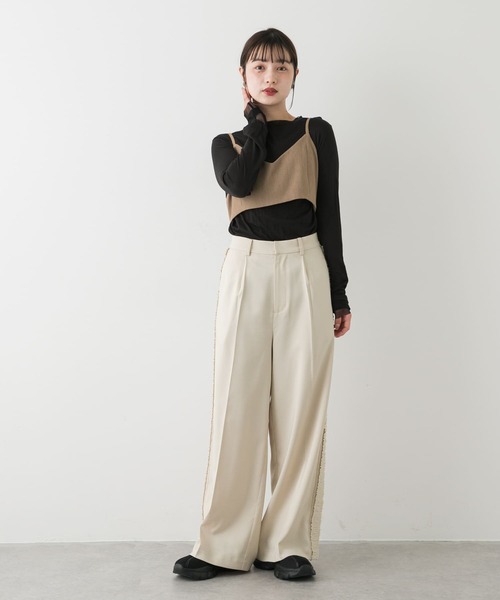 人気ランキング1位～（売れ筋商品） PLACE OF SENSE by バックリボン キャミソール RESEARCH URBAN トップス