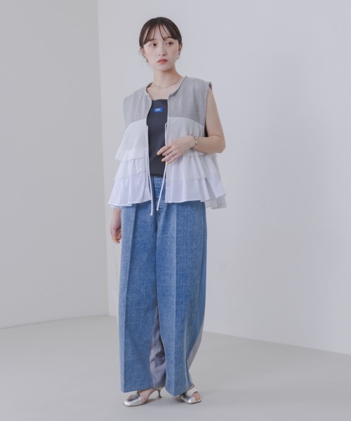 Eimee Law バックストライプ サイドラインデニムパンツ バックストライプ サイドラインデニムパンツ Eimee Law│Eimee