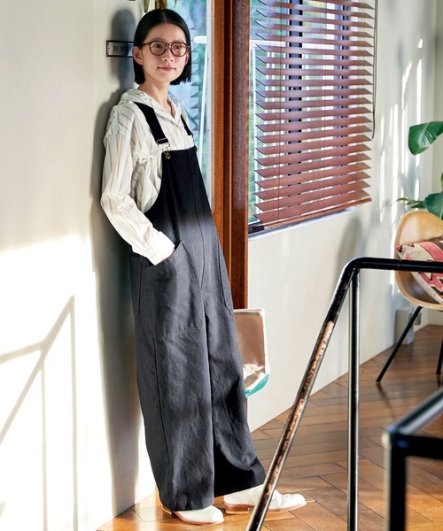 Sunny clouds（サニークラウズ） サロペット オーバーオール カルゼの