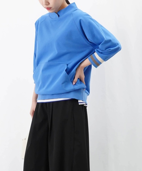 tシャツ LC/LLL リブラインスタンドカラーカットソー レディース LADY LUCK LUCA tシャツ LC/LLL リブラインスタンドカラー