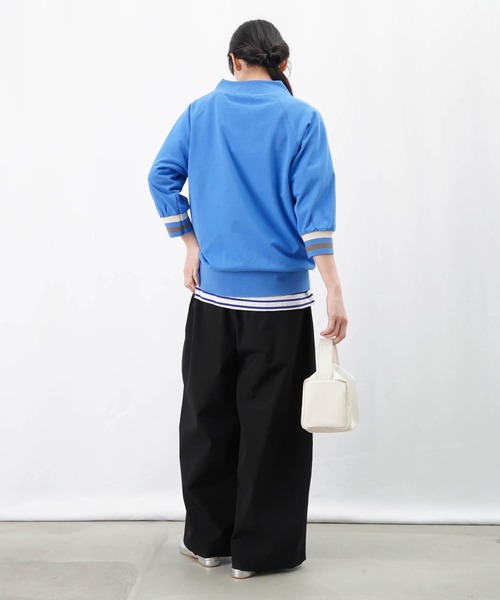 tシャツ LC/LLL リブラインスタンドカラーカットソー レディース LADY LUCK LUCA tシャツ LC/LLL リブラインスタンドカラー
