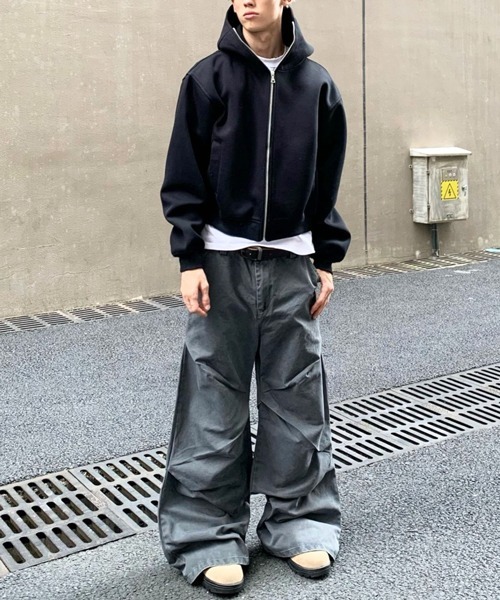 NOWLE パーカー 「NOWLE」クロップフィット ジップアップ