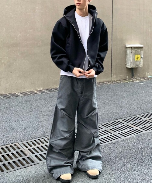 リラックスフィット パーカー L ダークグレー リラックスフィット パーカー L ダークグレー トップス