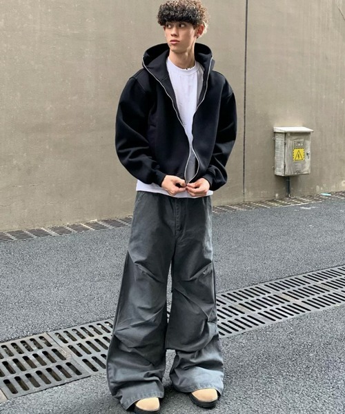 NOWLE パーカー 「NOWLE」クロップフィット ジップアップ