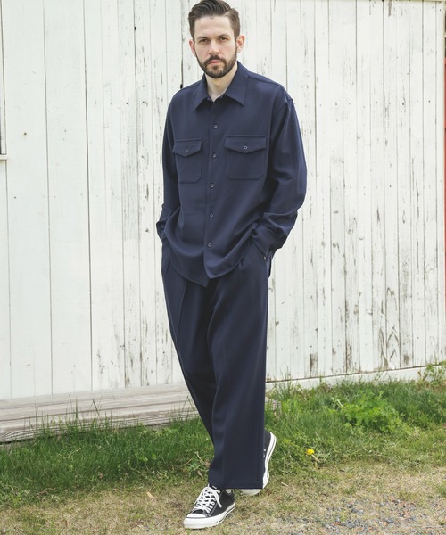MR.OLIVE（ミスターオリーブ） シャツ PEACHSKIN STRETCH GABARDINE 