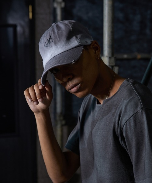 ANDER HUNK キャップ 帽子 Overdyed Dameged Cap / オーバーダイ