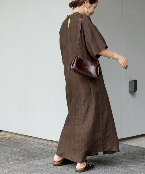 JOURNAL STANDARD FRONT OPEN ワンピース　ブラウン ジャーナルスタンダード JOURNAL STANDARD FRONT OPEN