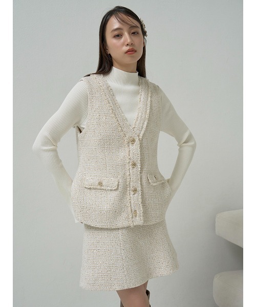 SNIDEL（スナイデル） ベスト FREE ブラック レディース : ZOZOTOWN