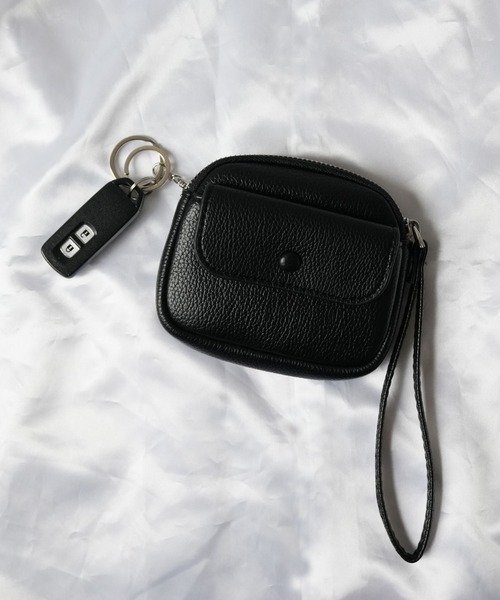 Port（ポート） ポーチ 「 」 キーチェーン付き コンパクト フラット