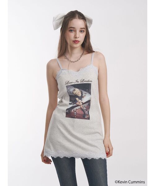 jouetie 新作　Tシャツ　ミニワンピース　レースキャミソール jouetie ワンピース 「KevinCummins×jouetie」レースキャミ